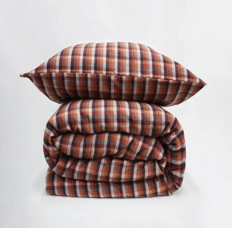 Housse de couette en flanelle Finley - Casilin